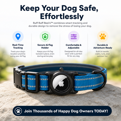 Ruff Ruff Rezi's™ - Airtag Dog Collar